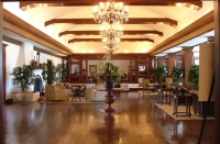 Lobby of the Biltmore Four Seasons Hotel, Santa Barbara.