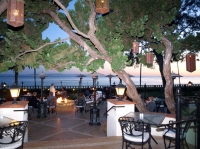 Terrace of Bella Vista Restaurant, Four Seasons Santa Barbara, California. Terrace of Bella Vista Restaurant, Four Seasons Santa Barbara, California.