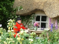 Chelsea Pensioner at the Chelsea Flower Show, London 2005