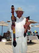 Puerto Vallarta beach vendor.